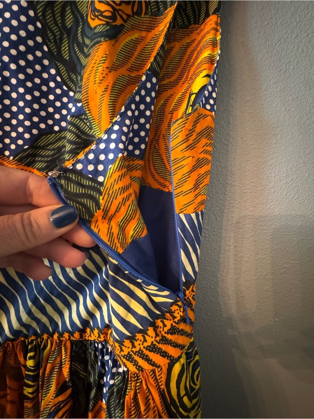 Anthropologie Mille Collines Moonrise Orange Floral Midi Dress - Picture 8 of 11